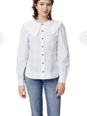 Ganni Poplin Blouse